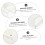 Stackable Drawer Organizer HIPS Plastic Desktop Storage Drawers for Makeup Jewelry Office Vanity White 3