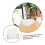 Stackable Drawer Organizer HIPS Plastic Desktop Storage Drawers for Makeup Jewelry Office Vanity White 4