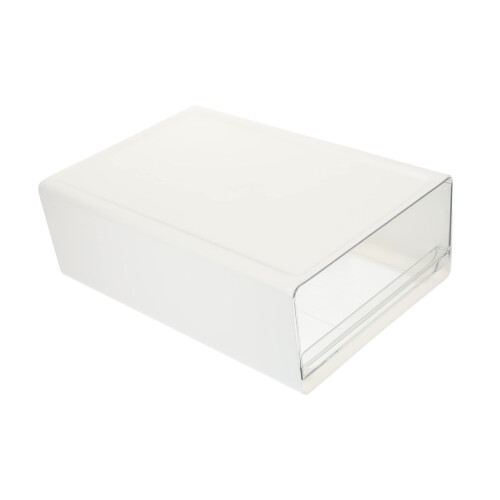 Stackable Drawer Organizer HIPS Plastic Desktop Storage Drawers for Makeup Jewelry Office Vanity White