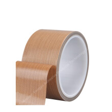 Temperature Resistant PTFE Tape 0.13mm x 70mm for Bag Making and Sealing, Durable Silicone Adhesive Roll