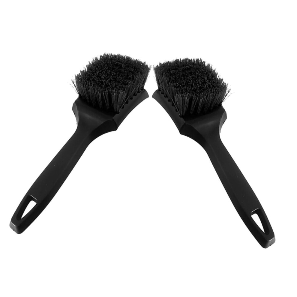 Car Wheel Brush Set 2Pcs Hard Bristle Tire Cleaning Brush For Deep Wheel And Rim Detailing Durable Design 9330225537694