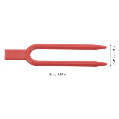 100Pcs Dark Red Plastic Vine Clips for Garden Plant Support and Fixing 1