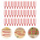 100Pcs Dark Red Plastic Vine Clips for Garden Plant Support and Fixing 4