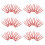 100Pcs Dark Red Plastic Vine Clips for Garden Plant Support and Fixing 9