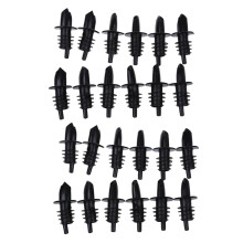 24pcs Plastic Free Flow Liquor Spirit Bottle Pourer Bar Wine Cocktail Drinks