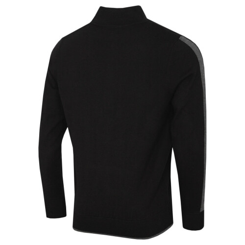 Calvin Klein (M, Black) Calvin Klein Mens 2026 Golf Vertex Half Zip Neck Pullover Sweater 1