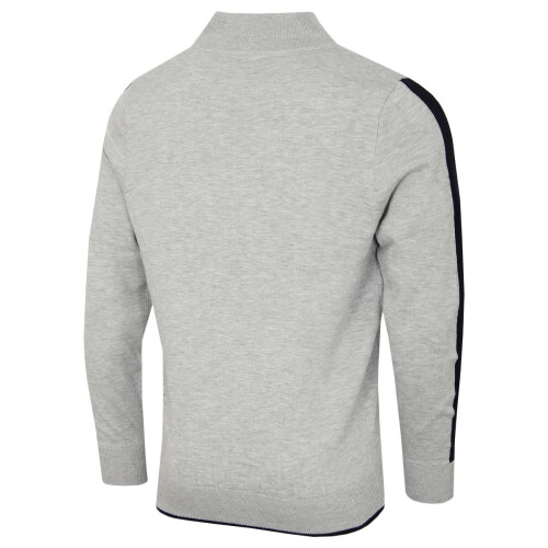 Calvin Klein (M, Silver) Calvin Klein Mens 2026 Golf Vertex Half Zip Neck Pullover Sweater 1