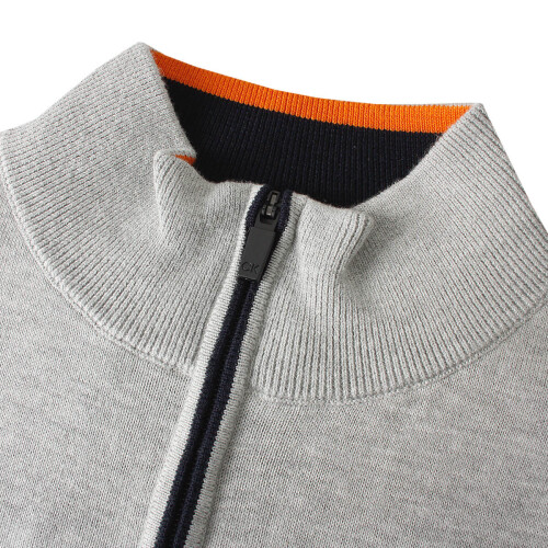Calvin Klein (M, Silver) Calvin Klein Mens 2026 Golf Vertex Half Zip Neck Pullover Sweater 2