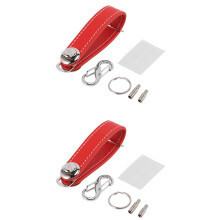 2X Bolsa Porta-Chaves de Carro Fashion Porta-Chaves Porta-Chaves Porta-Chaves Porta-Chaves Porta-Chaves de Bolso Organizador Chaveiro de Couro