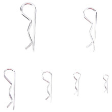 200PCS M1 M1.2 M1.5 M1.8 M2 M2.5 Steel R Type Spring Cotter Pin Wave Shape Split Clip Clamp Hair Tractor Pin for Car
