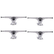 2X 7Inch LongBoard Trucks Skateboard Truck for Flat-Plate Bridge Aluminum Universal Longboard Skate Board Bracket,Silver