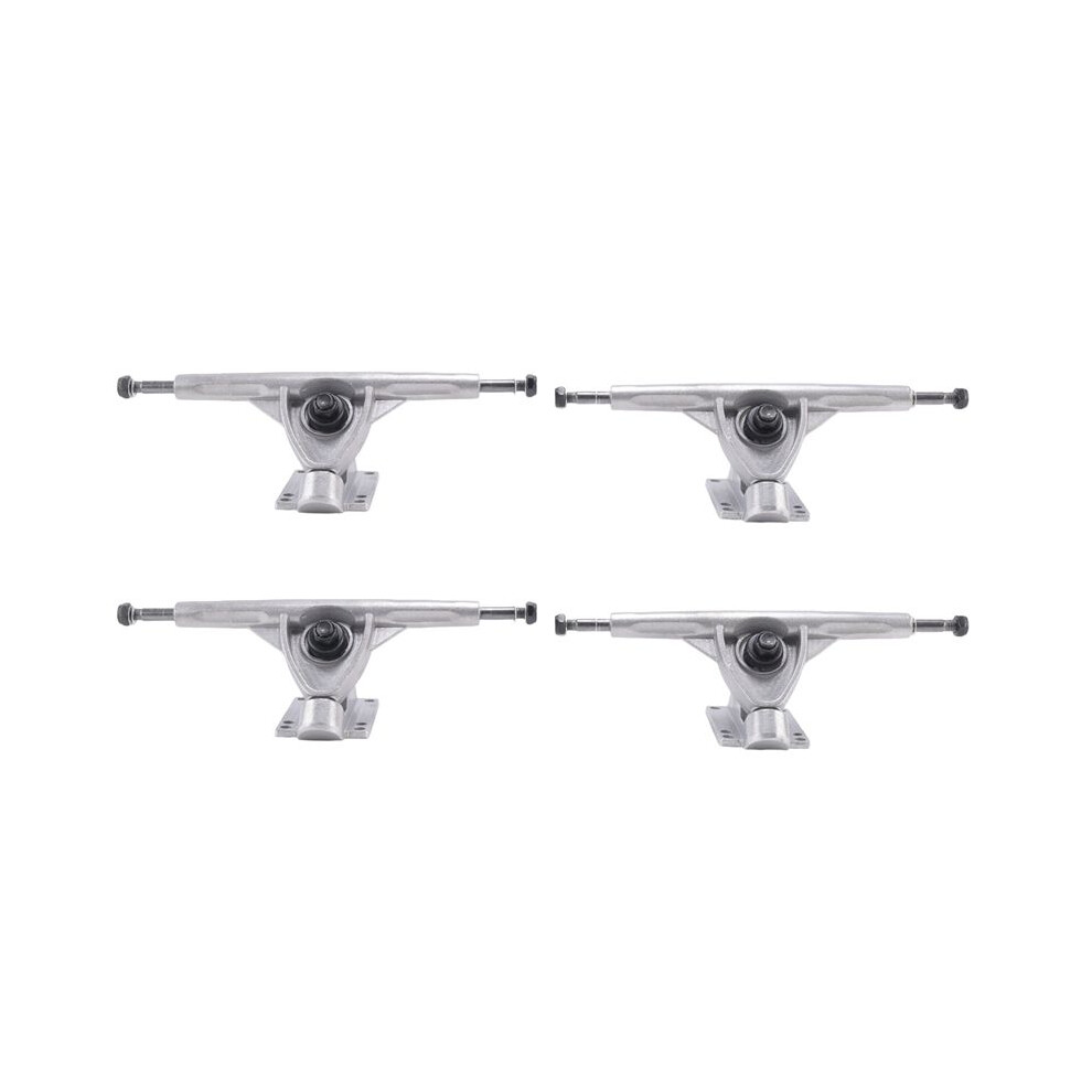 2X 7Inch Longboard Trucks Skateboard Truck For Flat-Plate Bridge Aluminum Universal Longboard Skate Board Bracket, Silver 6032476603649