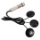 2X Microphone Guitare Microphone Piezo Contact Microphone 3 Micros Transducteur Système de Prise (Noir) 3