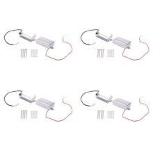 Set di 4 Pickup al Ponte Manico per Chitarra Elettrica Humbucker Pickup per Accessori per Chitarra LP Cromati