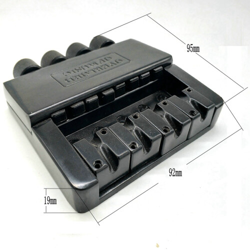 2 Ensemble 4 Cordes SystèMe de Pont de Guitare Basse Sans Tête Pièce de Basse ÉLectrique 1