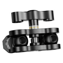 2X TM-5 Scharnierende Magische Arm met Dubbele Kogelkop voor Statief, Telefoonclip, 1/4 Inch Schroef voor LED-Licht LCD-Monitormicrofoon