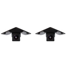 2X Wide Angle CCD HD Car Front Logo Mark Camera for Vito Viano A B C E G GL SLK GLK SL R GLA