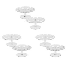 6-Pack Ijshoornhouder, 16 Gaten Acryl Ijshoornstandaard, Transparant Wafelhandrol Sushi-Displayrek