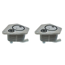 2X Car Engine Oil Cooler 25560-5LJ-004 for Accord 2.4L 2016-2021/ CRV 2015-2021