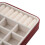 2X Korean Style Jewelry Box Organizer Display Storage Leather Large  Mirror Multi-Function Red 7