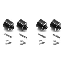 4Pcs Metal Differential Case Diff Housing for 144001 144010 124007 124016 124018 124019 RC Car Upgrade Parts