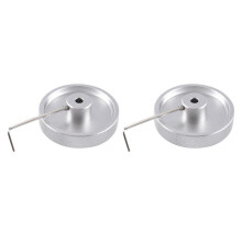 2set 200Mmx6Mm Industrial Aluminum Alloy Measuring Encoder Meter Wheel for Industrial Encoder Accessories Encoder Wheel