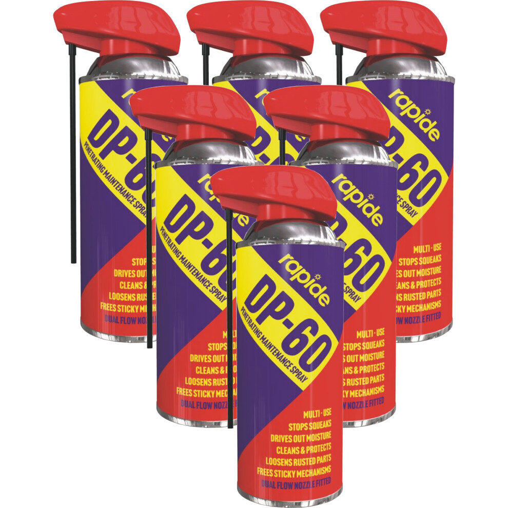 Rapide 6X400ml Dp60 Maintenance Spray Car Lubricant Stop Squeat Clean Protect