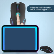 2X TråDlöS Mus Mus Jiggler Mouse Mover LED Uppladdningsbar 2,4G Mause Ergonomisk Minimus USB Optiska MöSs 1600 DPI