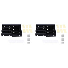 Suporte de Parede para Prateleira de Discos de Vinil Preto, 16 Pacotes, Parede de Suporte de Vinil, Display de Suporte de Discos de ÁLbum AcríLico