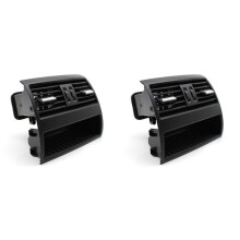 2X Rear Console Conditioner Fresh Air Ventilation Grille Compele Part for  5 Series F10 F11 64229172167 (Black)