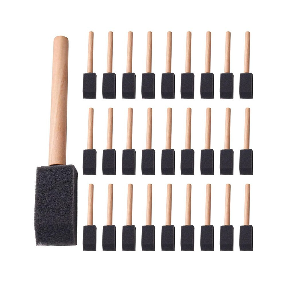 240 Pcs Foam Paint Brushes, 1 Inch Foam Brush With Wood Handle, Bulk Sponge Brushes For Painting, Foam Art Paintbrushes 4713320058373