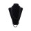 3X Collar Cadena del Sueter Larga de Perla Falsa de Moda - Negro 5