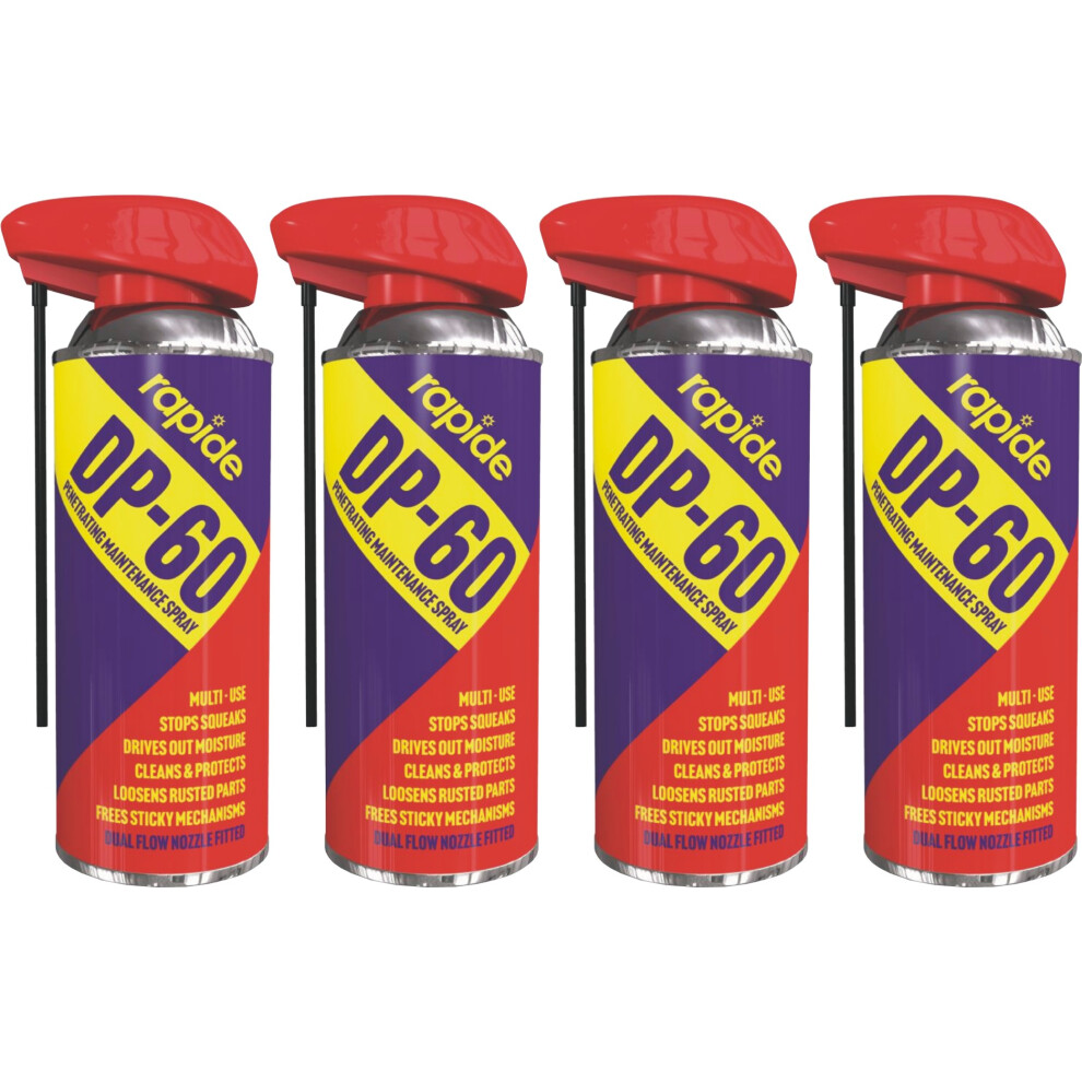 4X400ml Dp60 Maintenance Spray Car Lubricant Stop Squeat Clean Protect 5061097230898