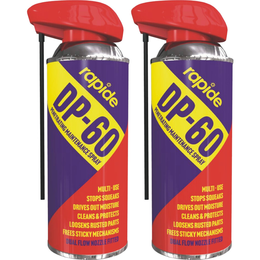 Rapide 2X400ml Dp60 Maintenance Spray Car Lubricant Stop Squeat Clean Protect