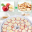 20X Round Silicone Dehydrator Sheet Non-Stick Food Dehydrator Pad Reusable Silicone Steamer Grid Baking Pad 2