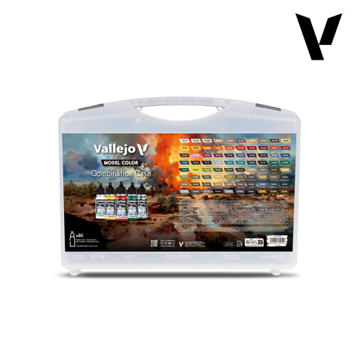 VAL70254 - AV Vallejo Model Color Set - Combination Case (80 Colors)