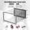4x Shoe Storage Box, Clear Transparent Shoe Storage Boxes Hard Plastic Stackable Organiser Containers Bins Grey 6