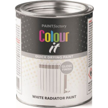 300ml Brilliant White Radiator Tin Paint Heat Resistant Quick Dry