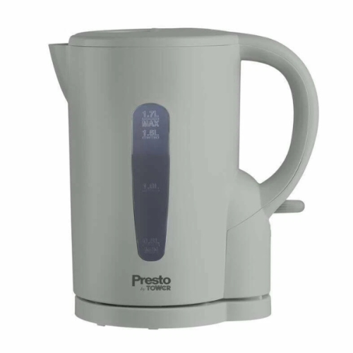 Presto Tower Presto 1.7L Grey Kettle 2200W Fast Boil 1