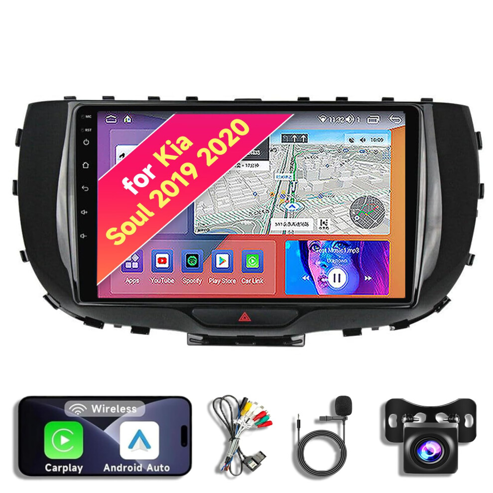 Android 14 Car Stereo For Kia Soul 2019Â2020, 9.17' Qled Touchscreen, 8Core 4+64Gb, Wireless Carplay Gps Wifi 9330225492504