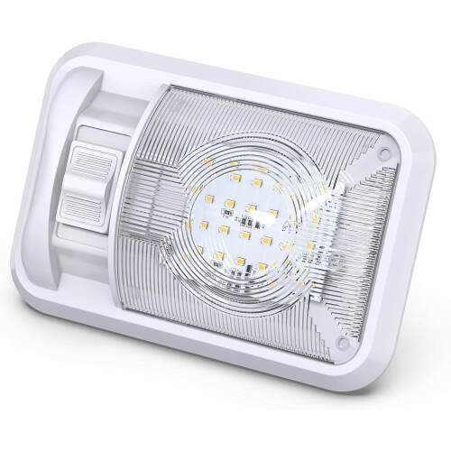 LED RV Interior Ceiling Dome Light 12V Bright Energy Saving with Switch for Camper Trailer 1