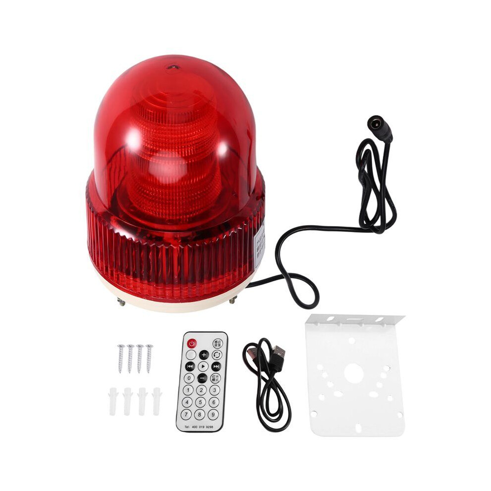 Voice Sound And Alarm 24V Factory Workshop Vehicle Construction Site Microwave Induction Warning Light 4711826193215