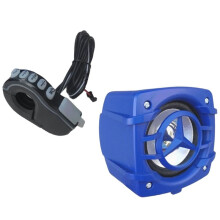 Nuovo Altoparlante per Auto Elettrica Modificato con Subwoofer, Audio , Manubrio per Moto, Pressione Ampia 12-96 V, Blu