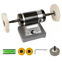 Small Polishing Machine Desktop Home Grinding Tool Stationery Jewelry Metal Electric Wheel Cloth Wheel Machine A EU Plug