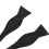 3X Tuxedo Tie Satin Bow Tie for Men - Black 7