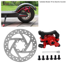 140mm Brake Disc Caliper Kit 6-Hole Aluminum Alloy Wear Resistance for Electric Scooter