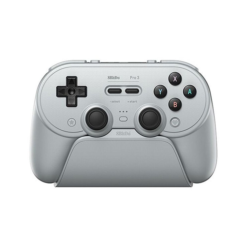8Bitdo Pro 3 Gamepad Wireless Controller For Windows For Tmr Joysticks Swappable Buttons Grey 6031362729555