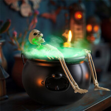 Halloween Decorations Indoor, Maker Halloween Witches Cauldron Black Plastic Cauldron with for Decor
