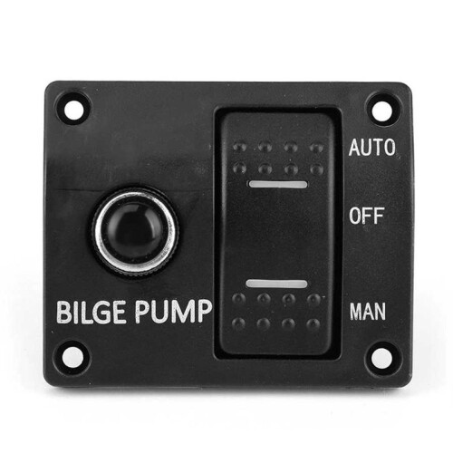 Bilge Pump Control  Automatic Pump Marine Panel  3-WAY  Panel for Bilge Pump 2pc 1
