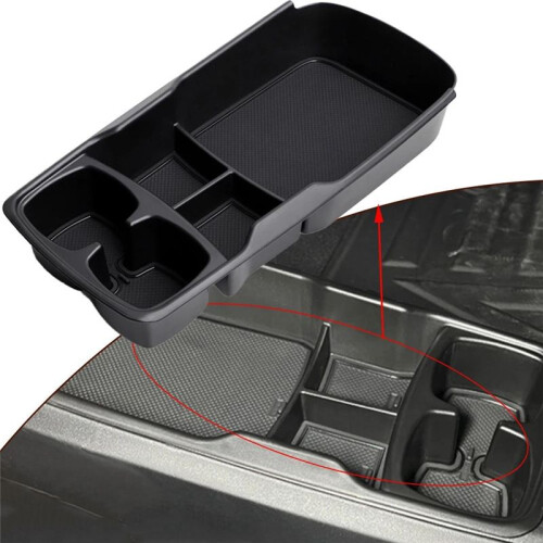 1Pc Car Storage Box Under Car Center Armrest for  EV6 21-24 Center Console Storage Box Lower Layer Tray 2